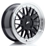 JR Wheels JR23 17x7,5 ET20-40 4H BLANK Gloss Black w/ Machined Lip - Image 2
