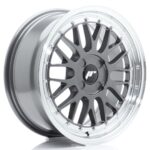 JR Wheels JR23 17x7,5 ET20-40 4H BLANK Hyper Gray w/ Machined Lip - Image 2