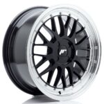 JR Wheels JR23 18x8 ET20-42 4H BLANK Gloss Black w/ Machined Lip - Image 2