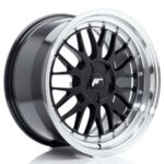 JR Wheels JR23 18x9,5 ET20-48 5H BLANK Gloss Black w/ Machined Lip - Image 2