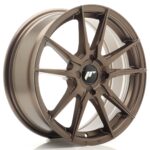 JR Wheels JR21 17x7 ET20-40 4H BLANK Matt Bronze - Image 2