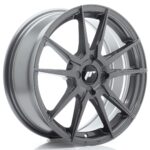 JR Wheels JR21 17x7 ET20-40 4H BLANK Hyper Gray - Image 2