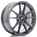 JR Wheels JR21 17x7 ET20-40 5H BLANK Hyper Gray - Image 2