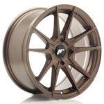 JR Wheels JR21 17x8 ET20-35 4H BLANK Matt Bronze - Image 2