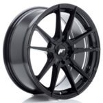 JR Wheels JR21 18x8 ET20-40 4H BLANK Gloss Black - Image 2