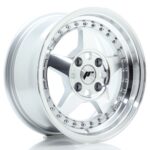 JR Wheels JR6 15x7 ET25 4x100 Silver Machined Face - Image 2