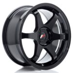 JR Wheels JR3 17x8 ET20-35 4H BLANK Gloss Black - Image 2