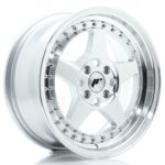 JR Wheels JR6 16x7 ET35 4x100 Silver Machined Face - Image 2