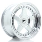 JR Wheels JR6 16x8 ET10-30 BLANK Silver Machined Face - Image 2