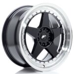 JR Wheels JR6 18x8,5 ET22 5x114,3/120 Gloss Black w/ Machined Lip - Image 2