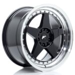 JR Wheels JR6 18x9,5 ET22 5x114,3/120 Gloss Black w/ Machined Lip - Image 2