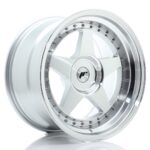 JR Wheels JR6 18x10 ET0-25 BLANK Silver Machined Face - Image 2