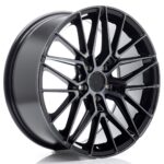 JR Wheels JR38 18x8 ET42 5x112 Black Machined w/ Tinted Face - Image 2