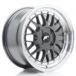 JR Wheels JR23 16x8 ET20-45 4H BLANK Hyper Gray w/ Machined Lip - Image 2