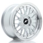 JR Wheels JR23 16x8 ET20-45 4H BLANK Hyper Silver w/ Machined Lip - Image 2