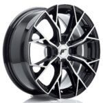 JR Wheels JR49 16x7 ET20-42 4H BLANK Gloss Black Machined Face - Image 2