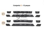 Pack 12 botões Módulo Ar Condicionado BMW Série 5/6/7 X5 X6 F10 F16 2009-2020