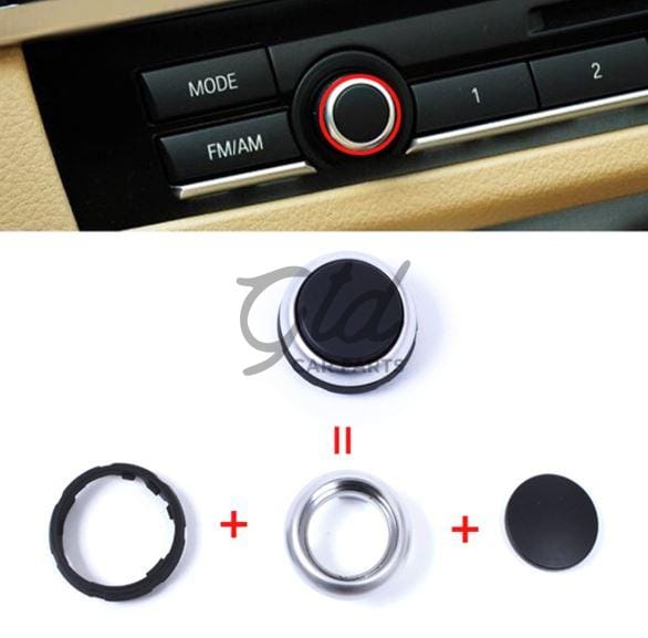 Botão Preto Rádio BMW Série 5/7 F10 F11 GT F01 F02