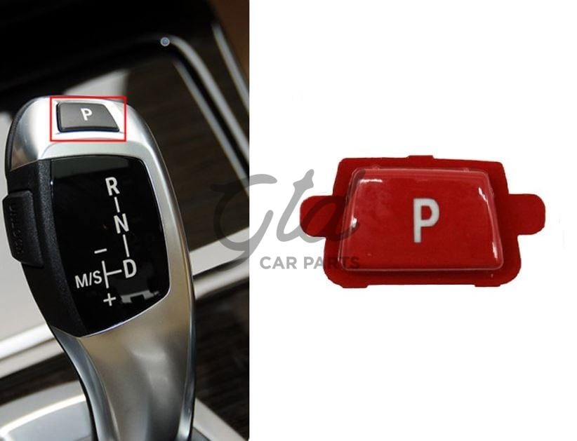Botão ''P'' Caixa Automática Vermelho BMW Série 3/5/7 X3 X4 X5 X6 F30 F10 F02 F25 E70 E71 2007-2018