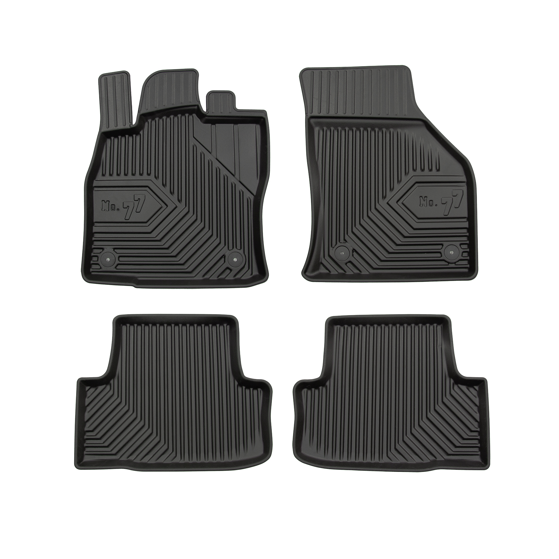 PACK 4 TAPETES BORRACHA NO.77 SKODA KAROQ 2017->