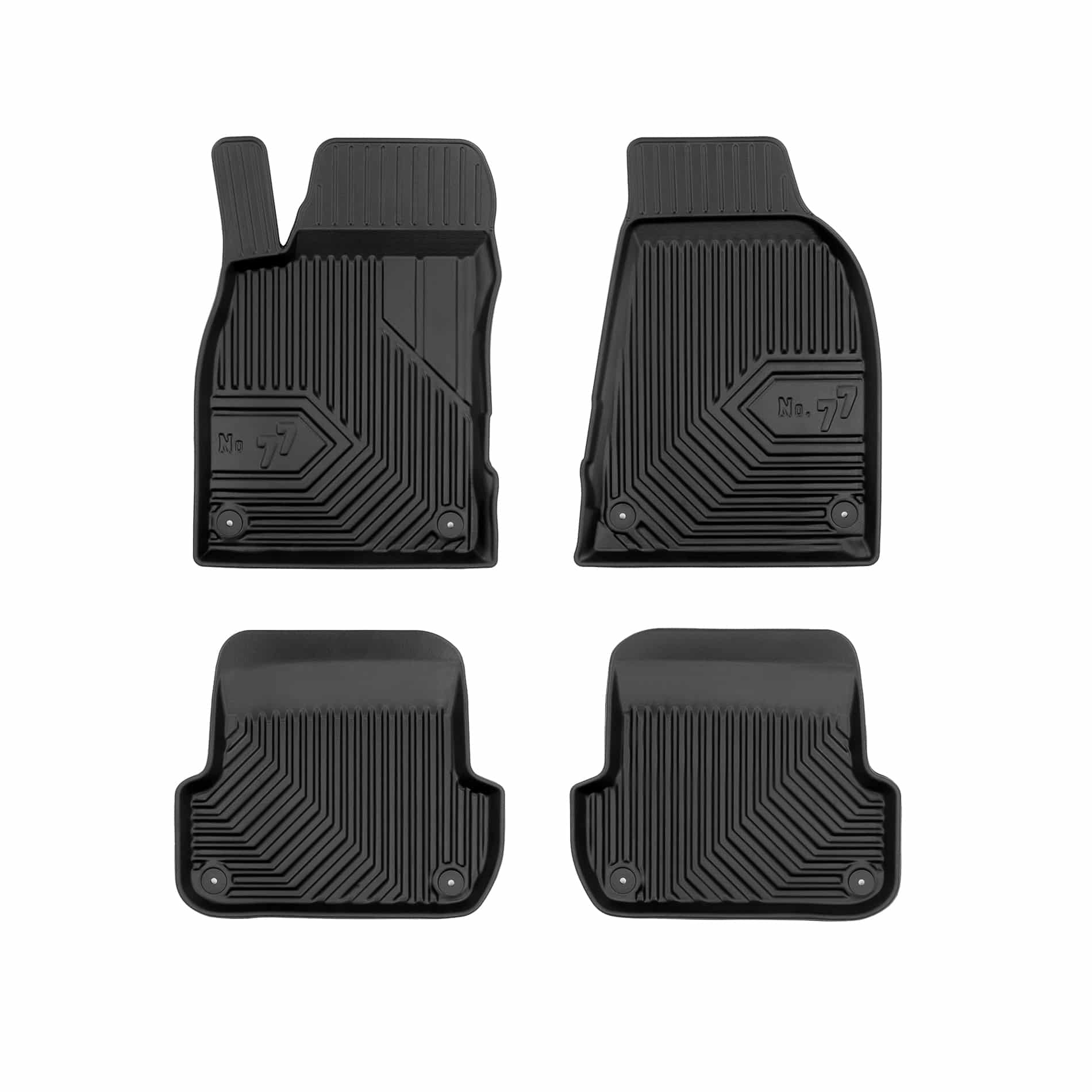 PACK 4 TAPETES BORRACHA NO.77 AUDI A4 B7 2004-2008