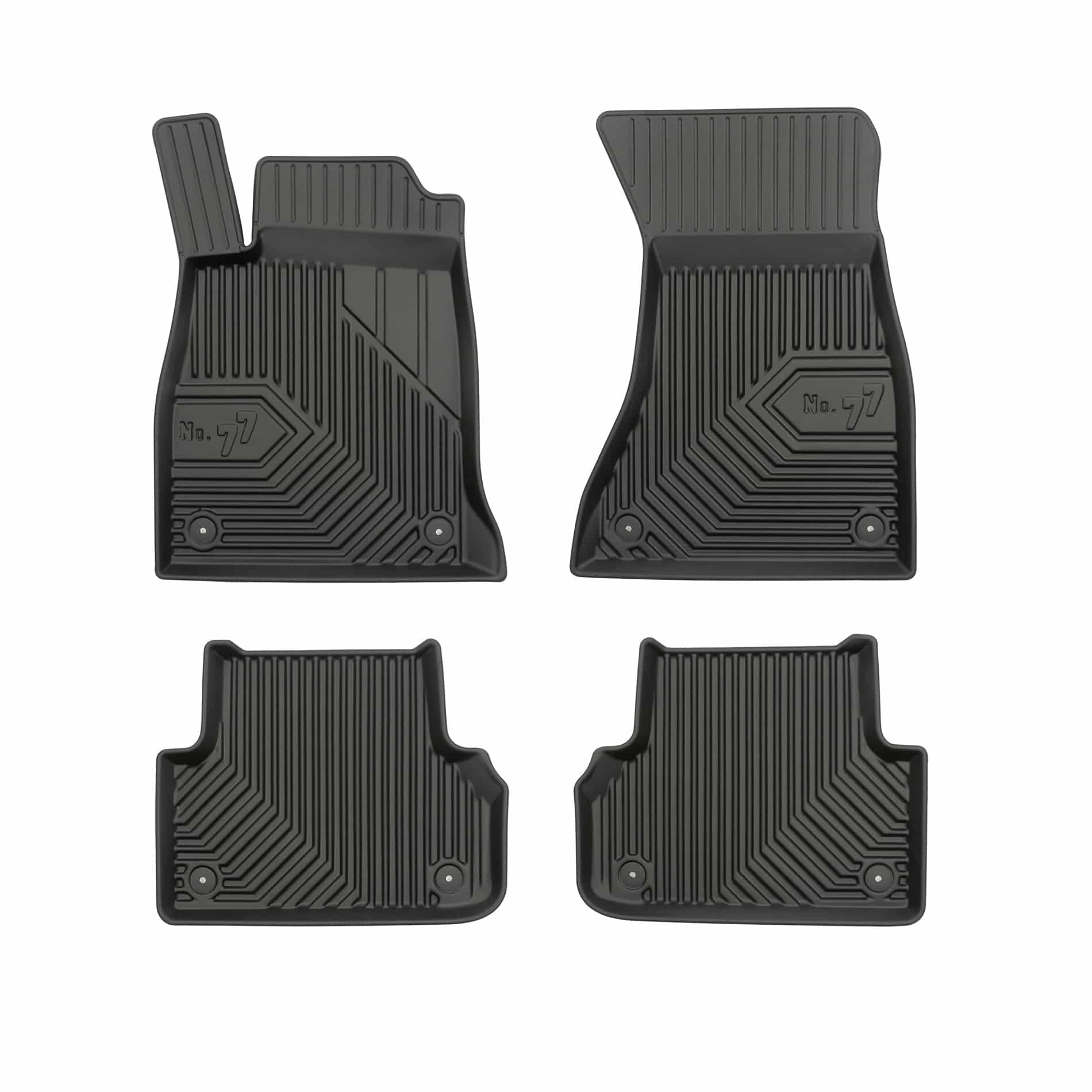 PACK 4 TAPETES BORRACHA NO.77 AUDI A4 B9 2015-2023