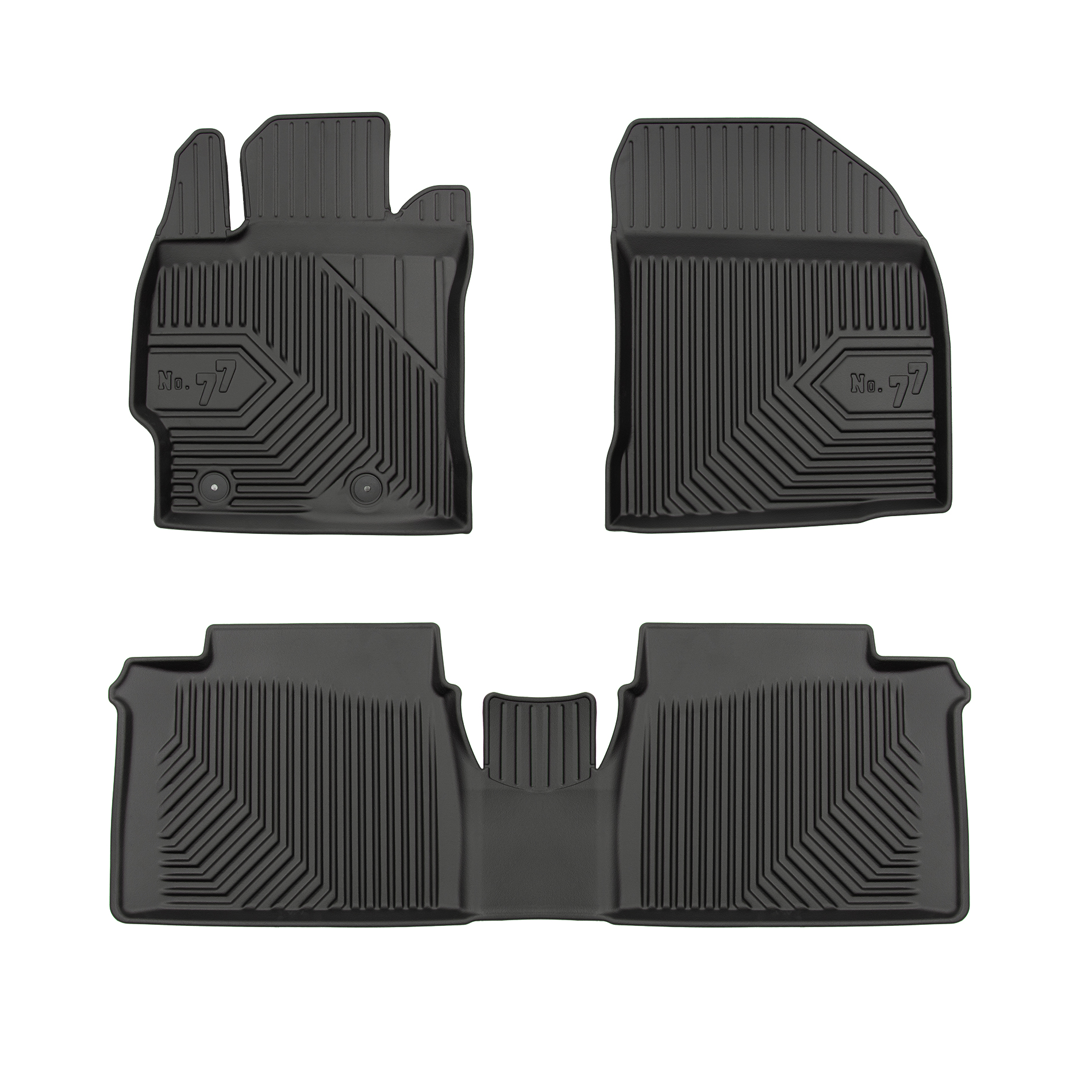 PACK 3 TAPETES BORRACHA NO.77 TOYOTA COROLLA XI 2013-2019