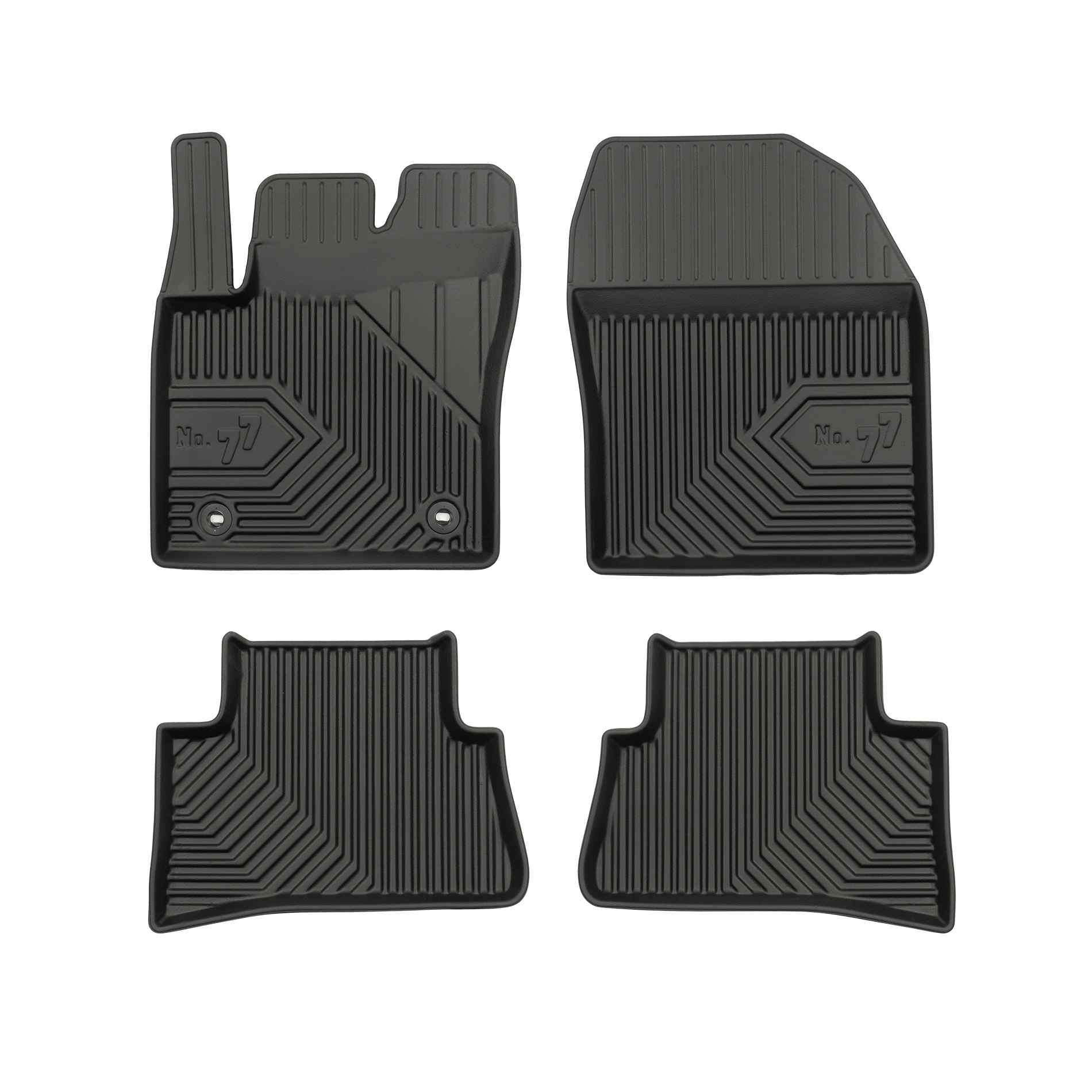 PACK 4 TAPETES BORRACHA NO.77 TOYOTA C-HR II 2023->