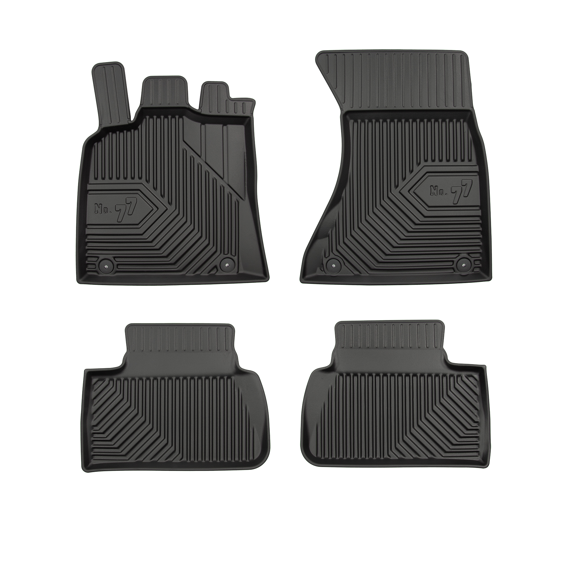 PACK 4 TAPETES BORRACHA NO.77 PORSCHE MACAN I 2013-2024