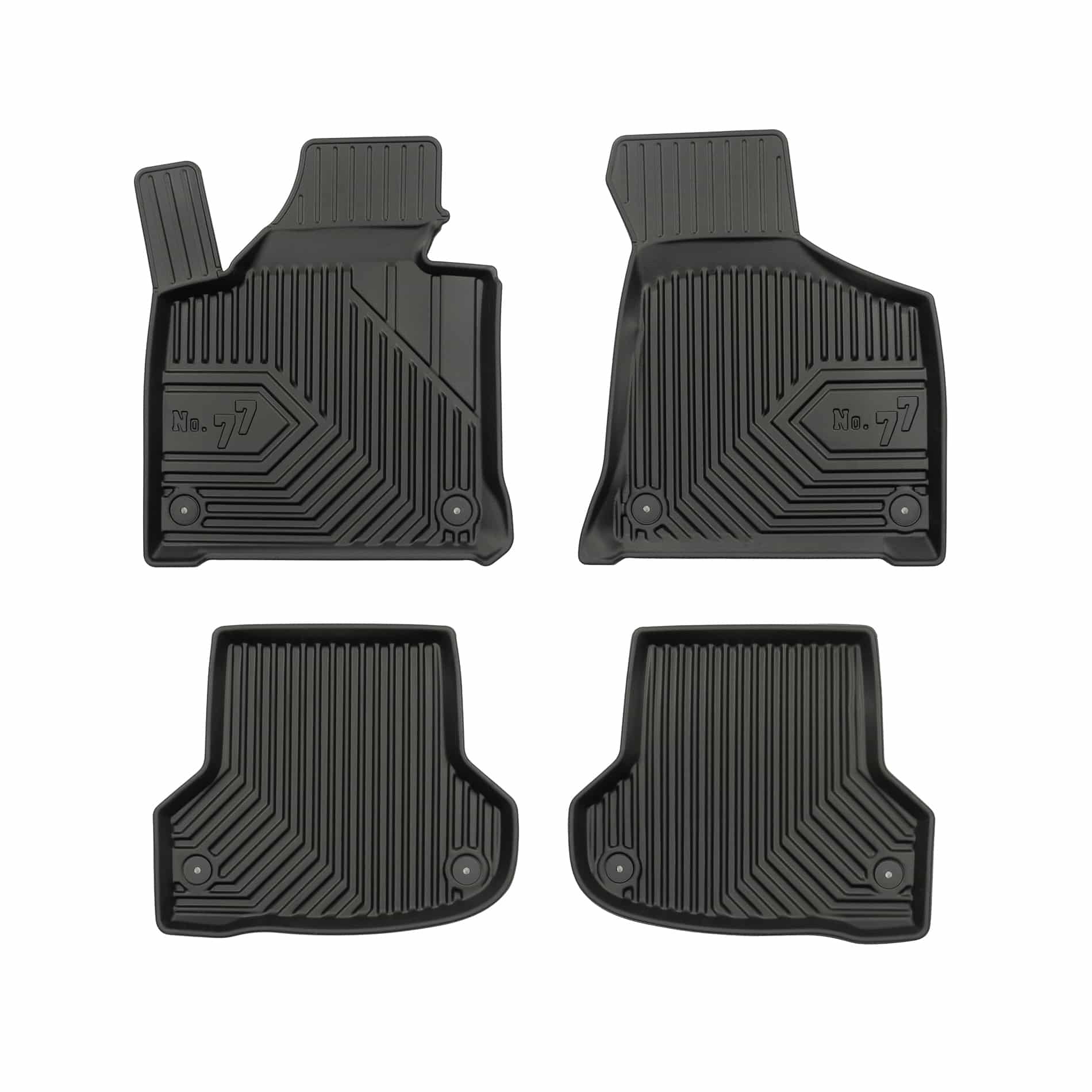 PACK 4 TAPETES BORRACHA NO.77 AUDI Audi A3 Sportback 8P 2003-2013