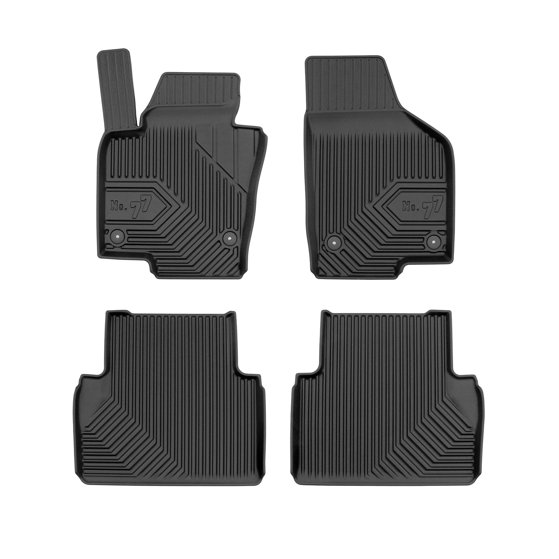 PACK 4 TAPETES BORRACHA NO.77 VOLKSWAGEN SHARAN II 2010-2022