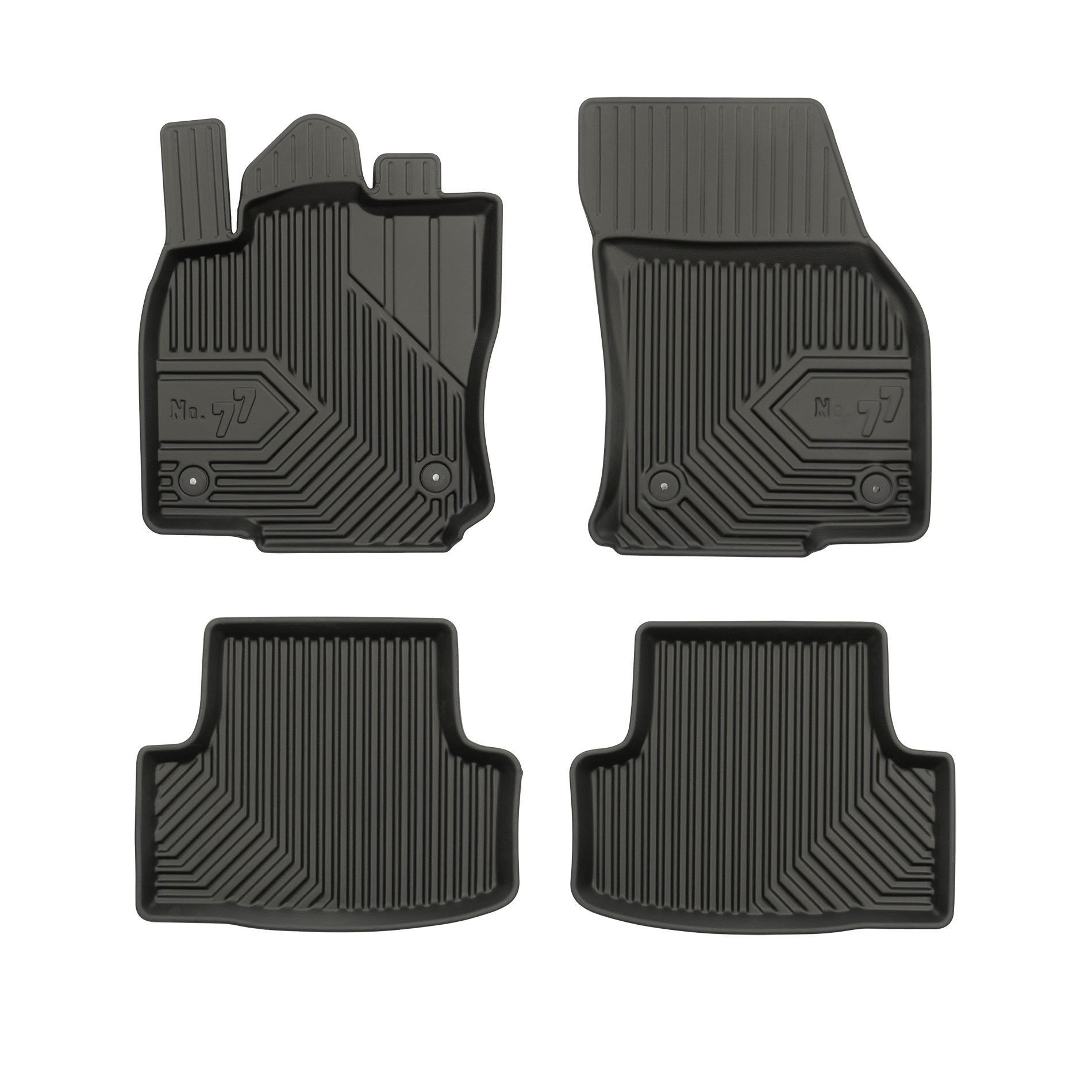 PACK 4 TAPETES BORRACHA NO.77 SEAT ATECA 2016->