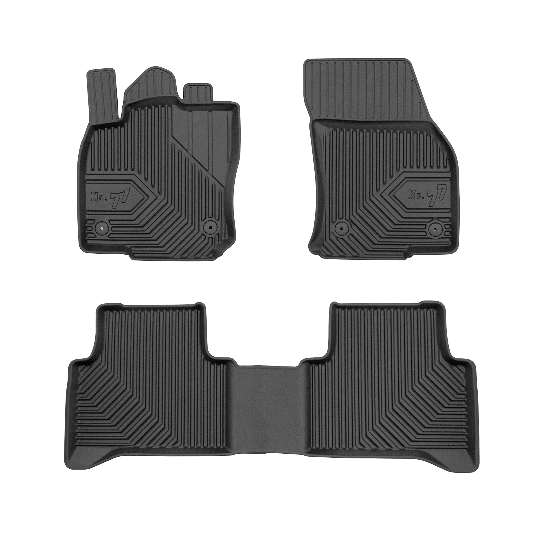 PACK 3 TAPETES BORRACHA NO.77 VOLKSWAGEN TOURAN II 2015->