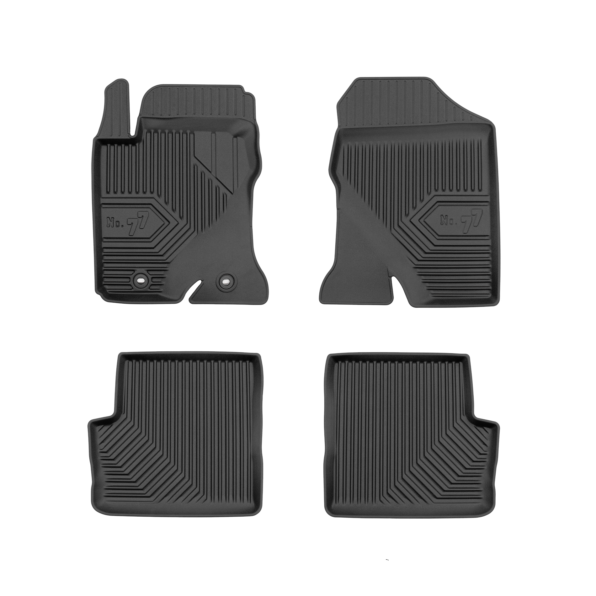 PACK 4 TAPETES BORRACHA NO.77 TOYOTA COROLLA IX 2001-2007