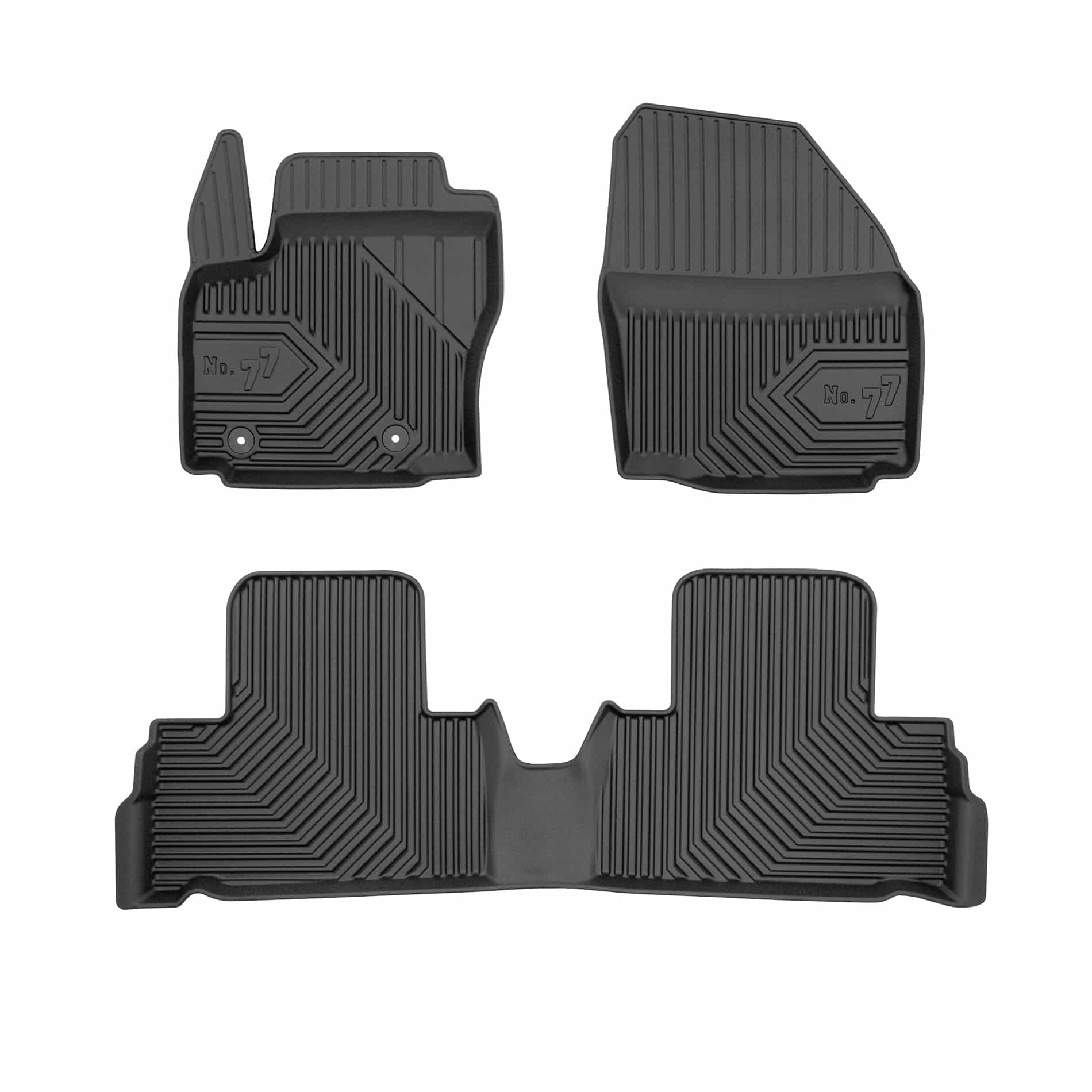 PACK 4 TAPETES BORRACHA NO.77 FORD S-MAX I 2006-2014