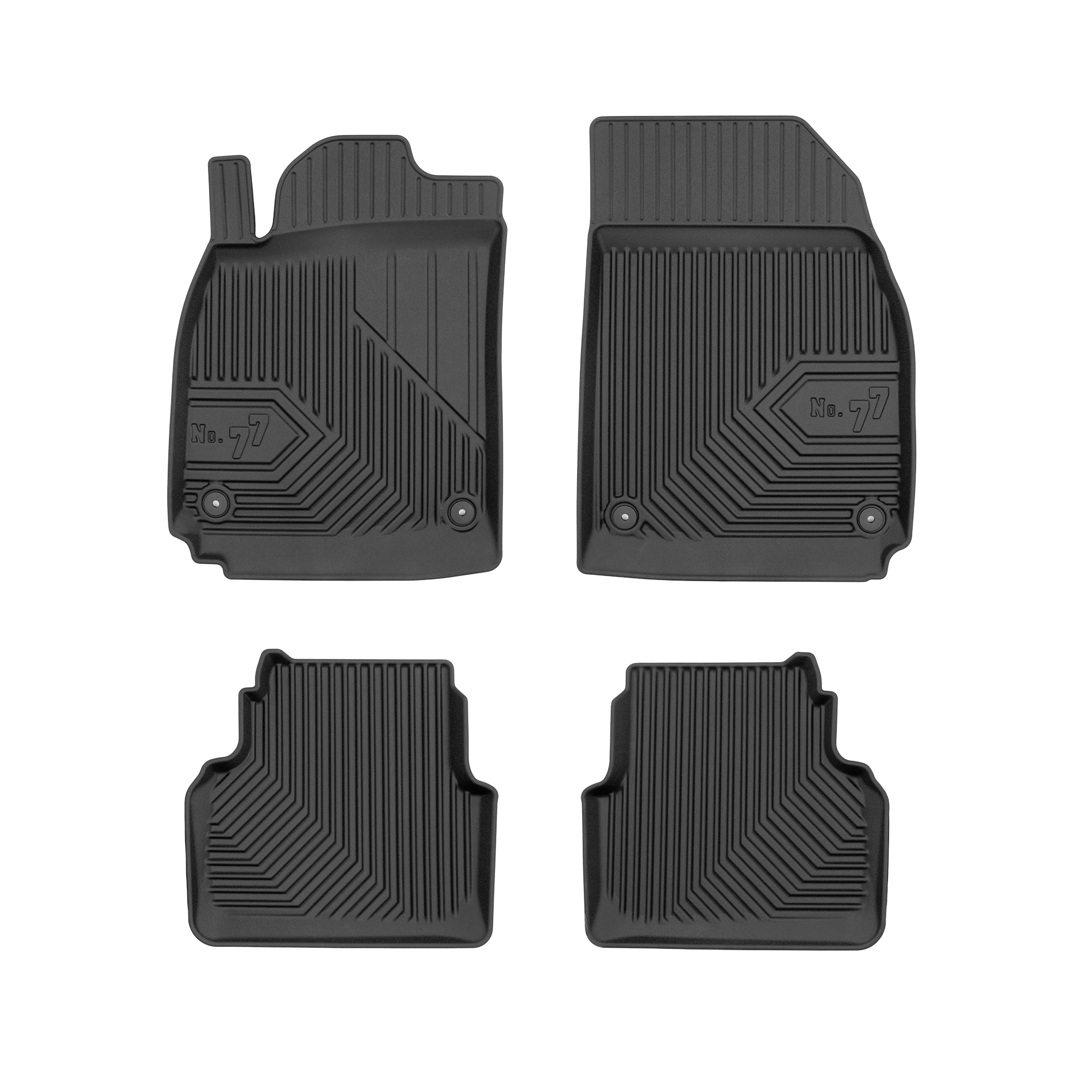 PACK 4 TAPETES BORRACHA NO.77 SAAB 9-3 II 2002-2011