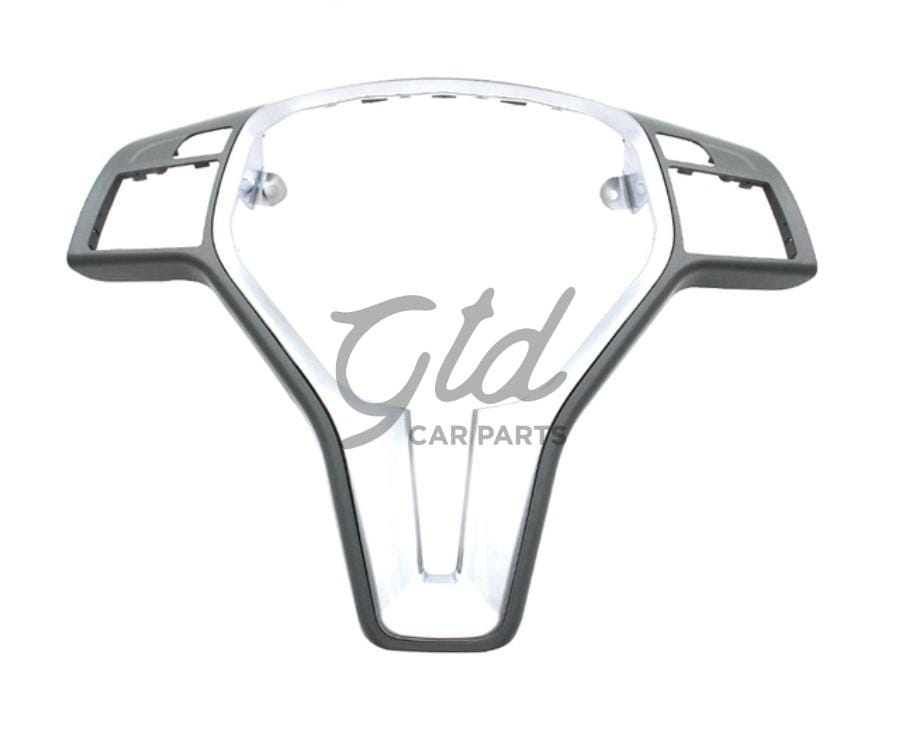 Moldura 25mm Volante Cinza / Cromada Mercedes-Benz AMG Classe A B C E CLA GLA CLS W176 W246 W204 W212 2011-2019