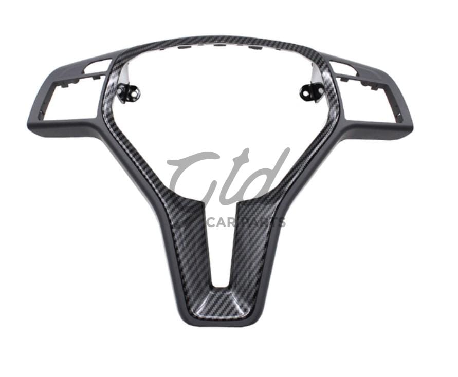 Moldura 25mm Volante Cinza Escuro / Carbono Mercedes-Benz AMG Classe A B C E CLA GLA CLS W176 W246 W204 W212 2011-2019