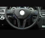 Moldura 35mm Volante Preto/Carbono Mercedes-Benz AMG Classe A B C E CLA GLA CLS W176 W246 W204 W212 2011-2019 - Image 4