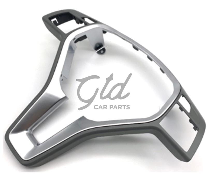 Moldura 35mm Volante Cinza Escuro / Cromada Mercedes-Benz AMG Classe A B C E CLA GLA CLS W176 W246 W204 W212 2011-2019