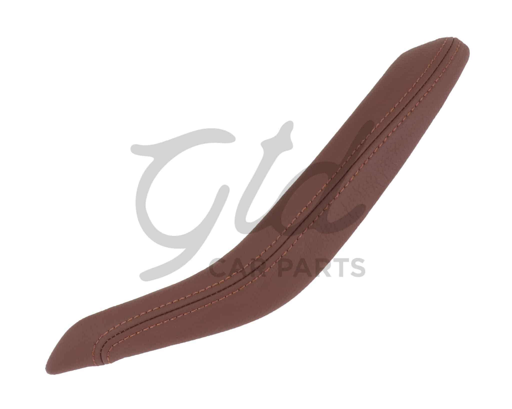 Capa Puxador Traseiro Esquerdo Pele Vermelho Acastanhado BMW X5 X6 F15 F16 2014-2018