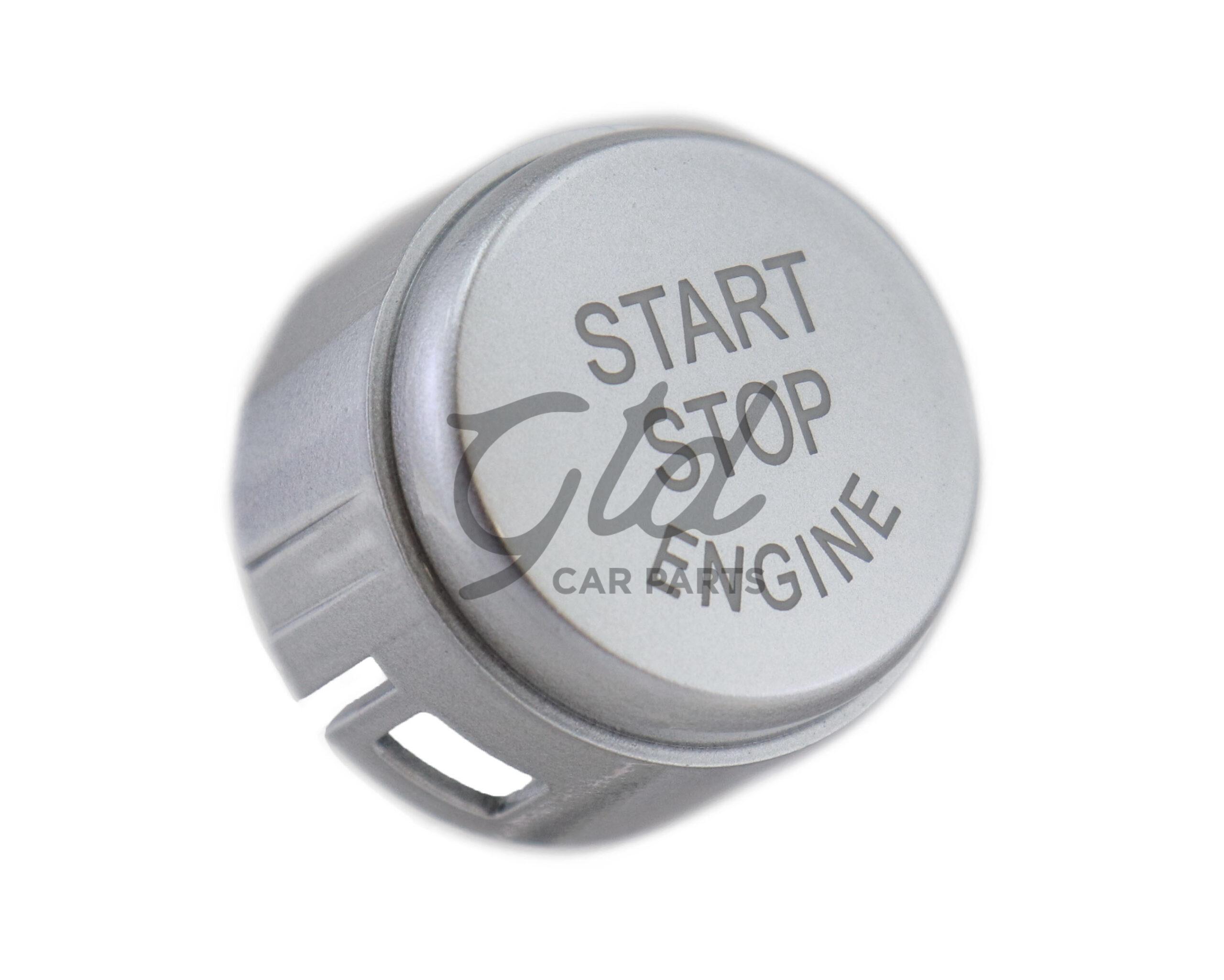 Botão Start Stop Cinza Brilhante BMW Série 1 2 3 5 6 7 X1 X2 X3 X4 X5 X6 F21 F22 F10 F11
