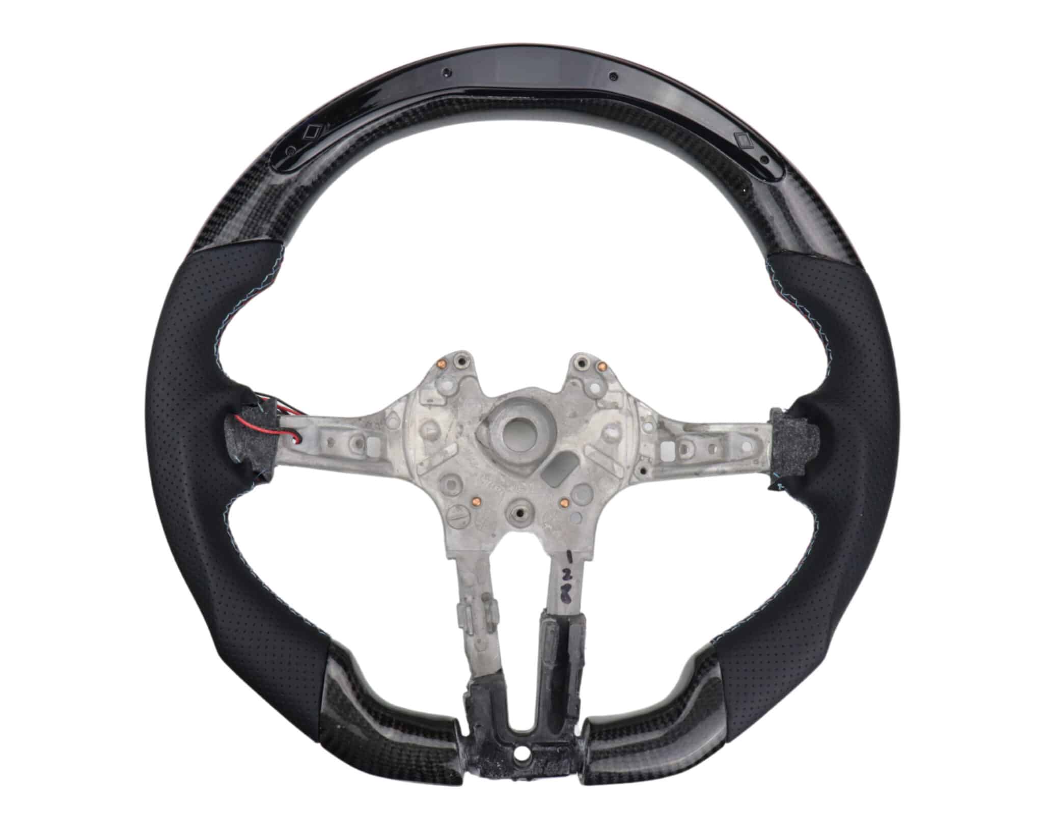 PUXADOR BMW - 1 VOLANTE CARBONO C/ DISPLAY BMW SÉRIE 1 2 3 4 X1 X2 X3 X4 X5 X6 F20 F21 F31 F32 F34 F36 F15 F16 2012-2022 - Image 1