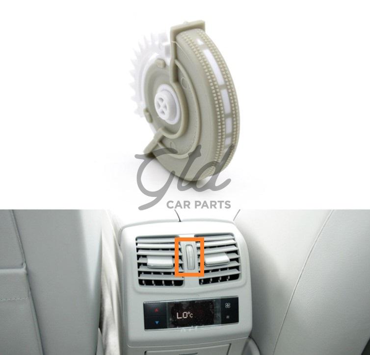Regulador do Ar Ventilação Central Traseira Cinza Claro Mercedes-Benz C E GLK W204 W212 W207 2007-2016