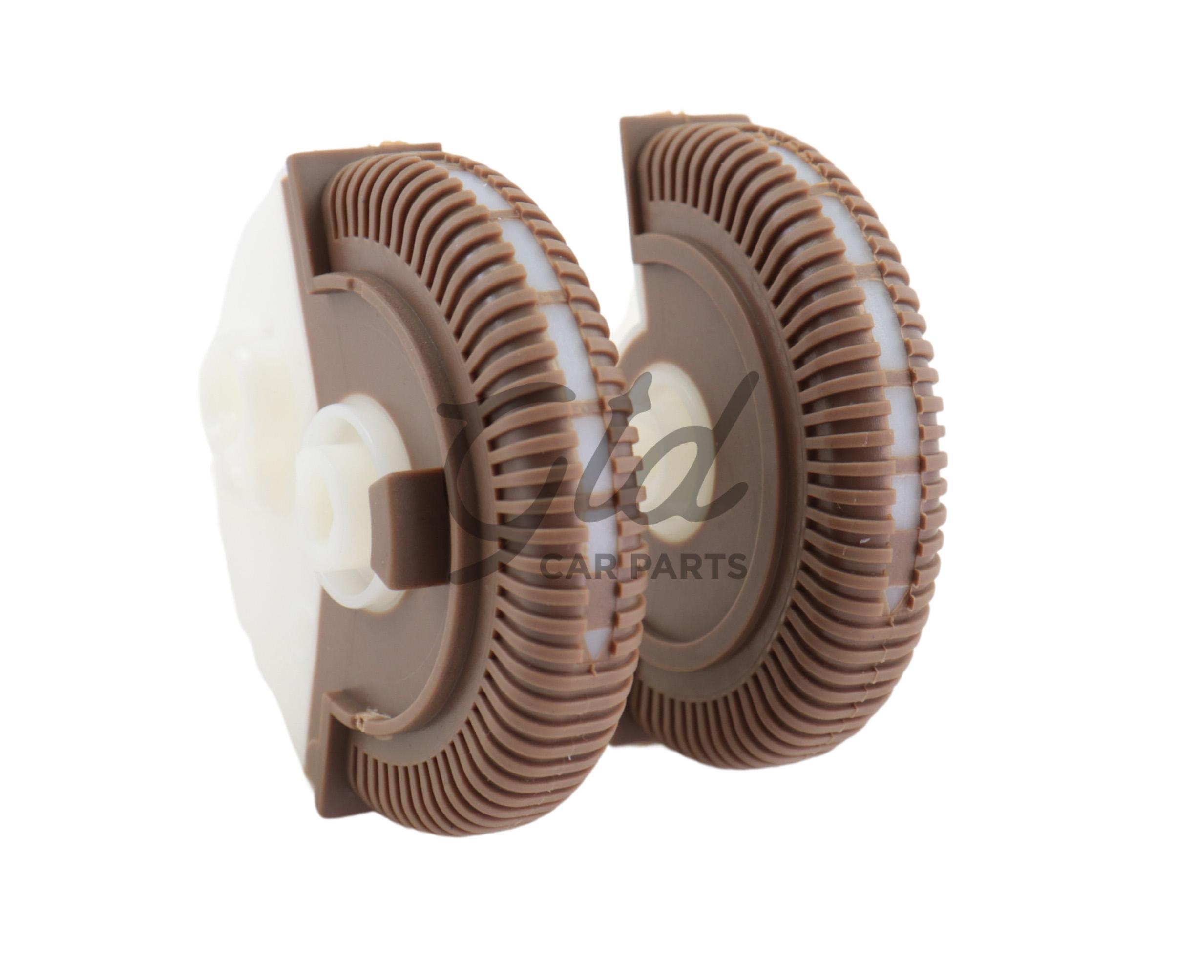 Conjunto 2 Reguladores Ventilações Frontais Laterais Esquerda / Direita Amarelo Mercedes-Benz Classe E W211 2003-2008