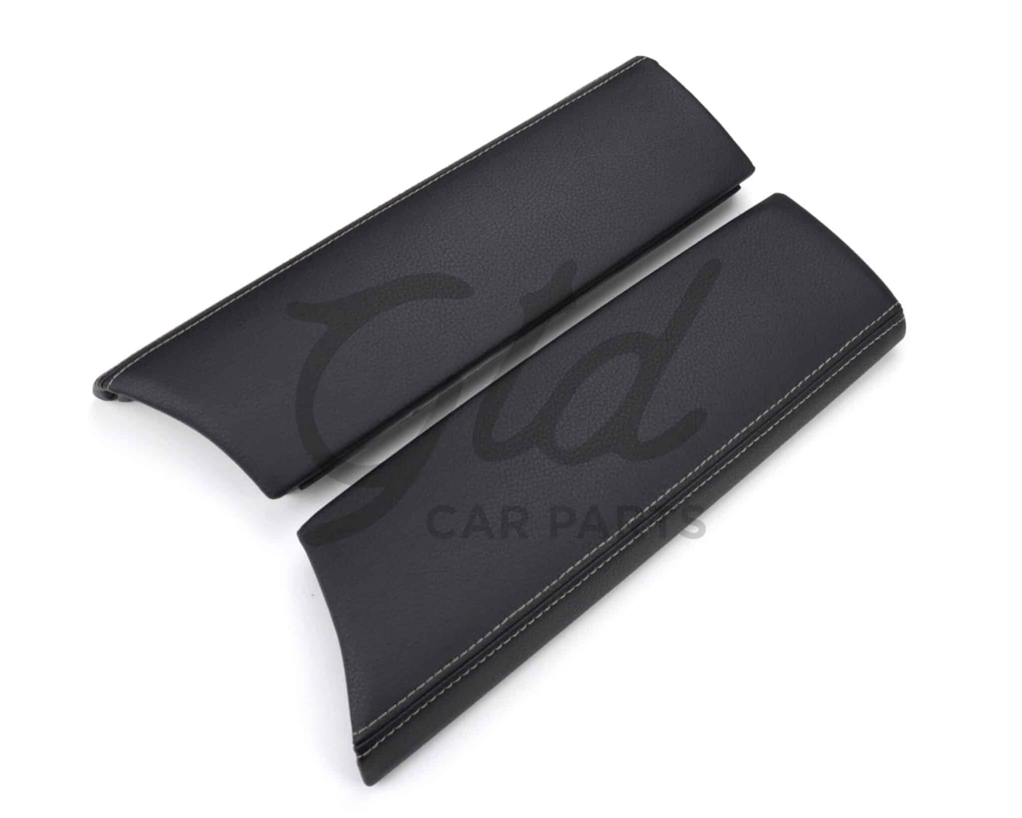 Apoio de Braço Preto / Costura Branca Consola Central Mercedes-Benz Classe C GLC W205 W253 2014-2022