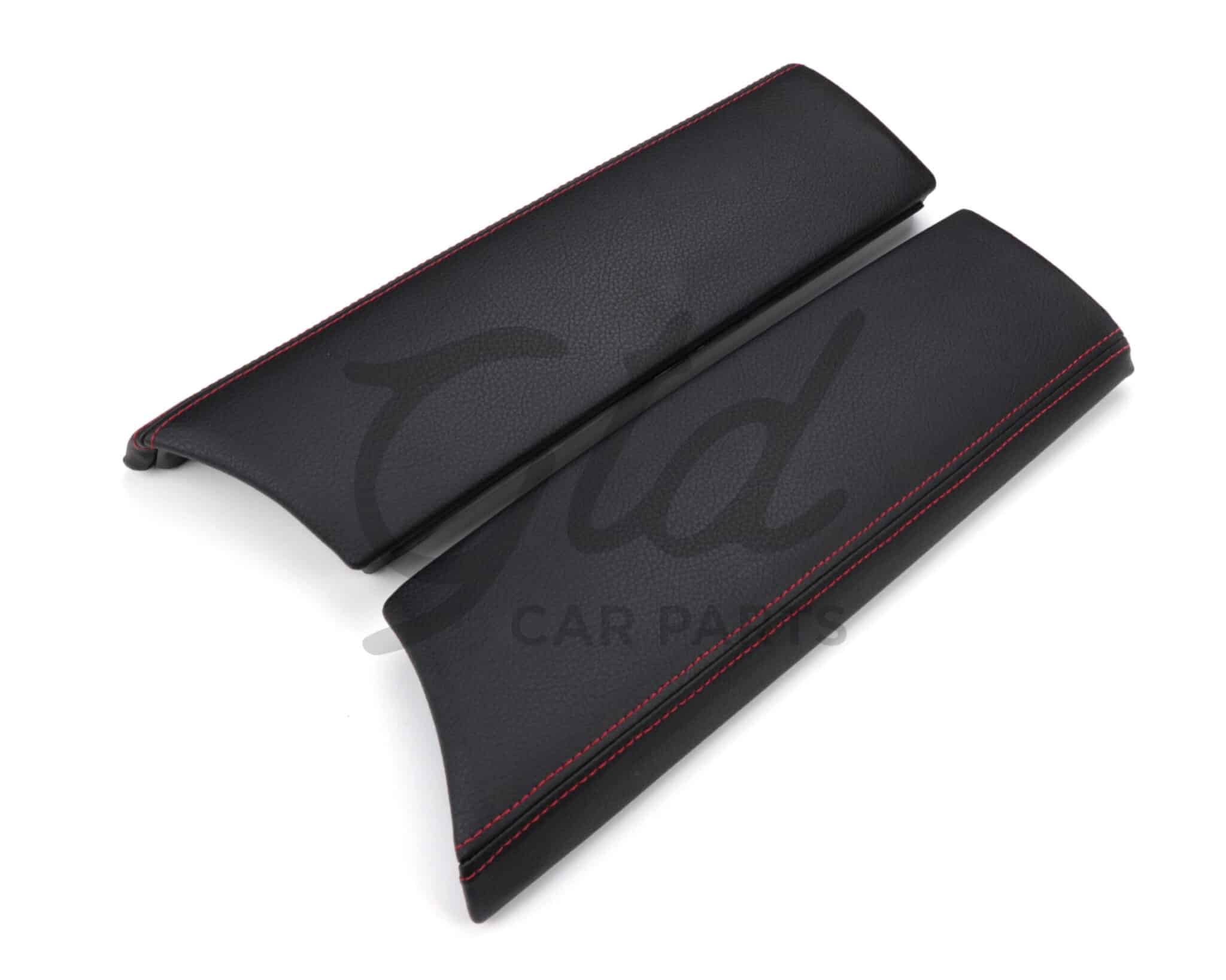 Apoio de Braço Preto / Costura Vermelha Consola Central Mercedes-Benz Classe C GLC W205 W253 2014-2022