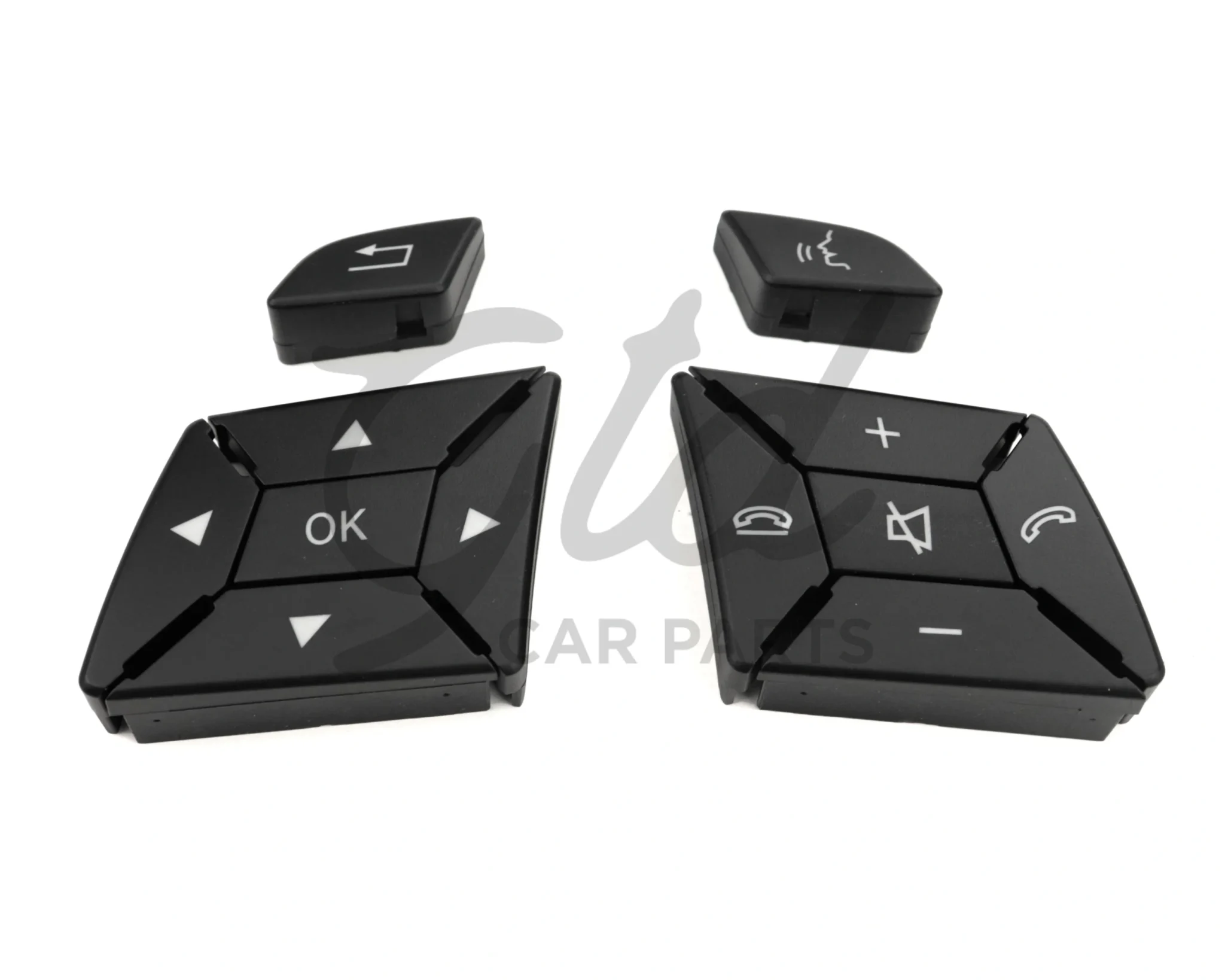 Botões Volante Preto Mercedes-Benz Classe ML GL Classe G W166 W463 2011-2018 Versão 1