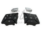 Botões Volante Preto Mercedes-Benz Classe C E GLK CLA GLA B CLS SLK SLC W204 W207 W212 W117 W246 W172