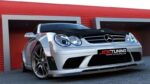 Splitter Frontal MERCEDES CLK W209 (FOR ME-CLK-209-Preto-F1 Para-choques)